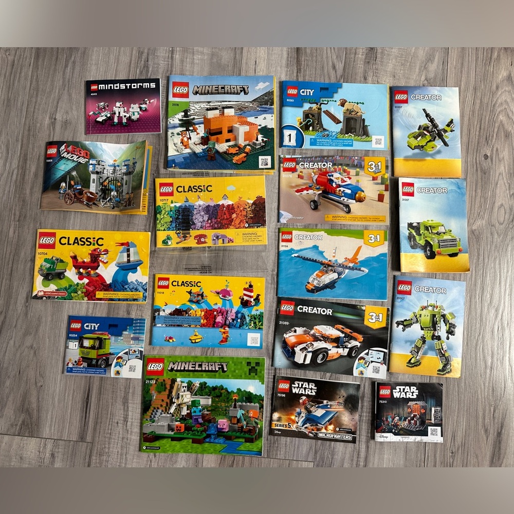 Lot 17 LEGO  Instruction Manuals Books (Books ONLY)